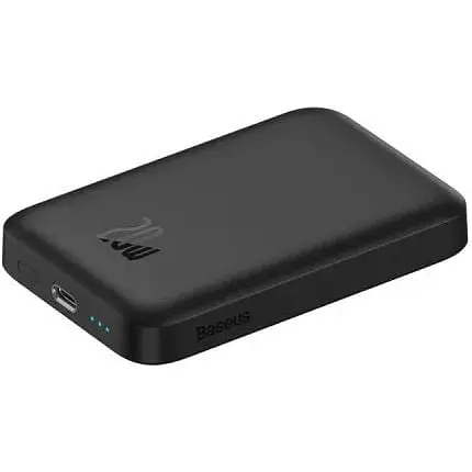 Зовнішній акумулятор Baseus MagSafe магнітний 6000mAh 20W (PPCX020001) чорний - фото 3