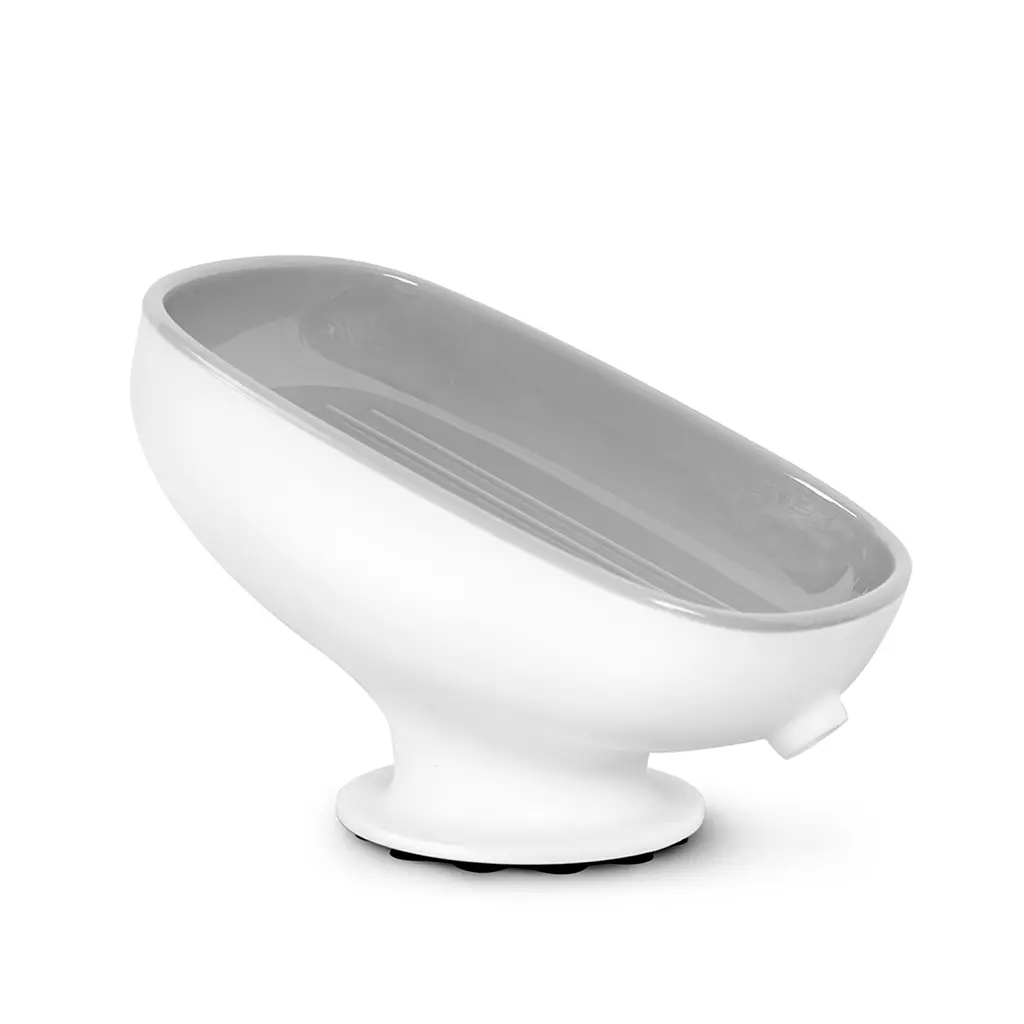 Мильниця MVM на присосці біло-сіра (BP-38 WHITE/GRAY) - фото 2