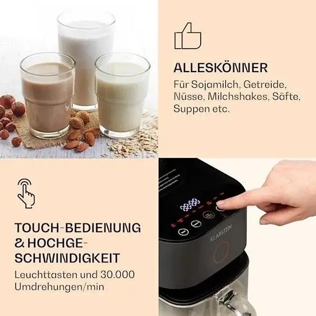 Прибор для приготовления орехового соевого молока Klarstein Marcia (10036344) - фото 4