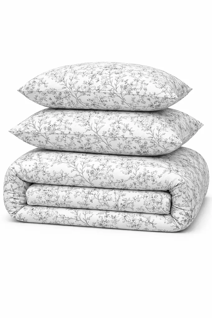 Підковдра на блискавці Ecotton полуторний 150х215 см фланель з бавовни білого кольору White (25542) - фото 2