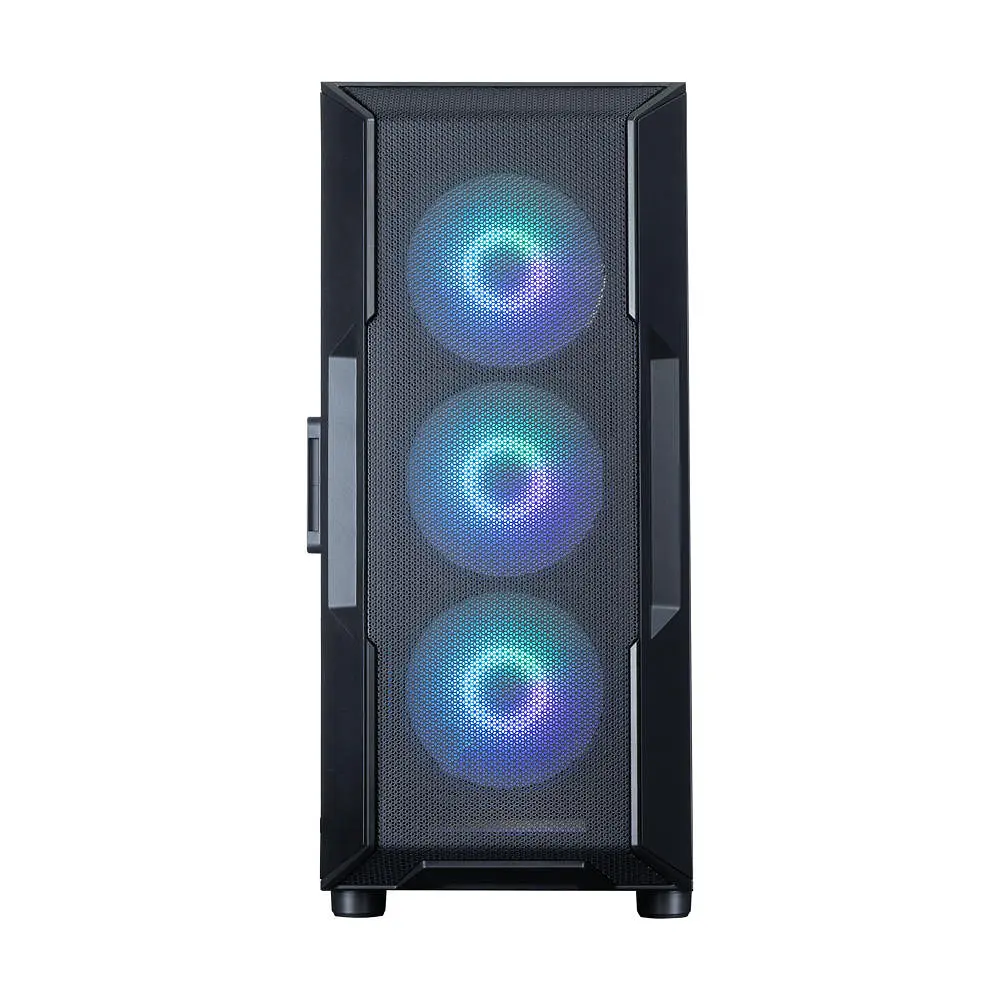 Zalman Корпус I3 Neo ARGB V2 без БР, 2xUSB3.0, 1x Type C, 4x120мм ARGB, VGA 355мм, LCS ready, TG Side Panel, ATX, чорний - фото 7
