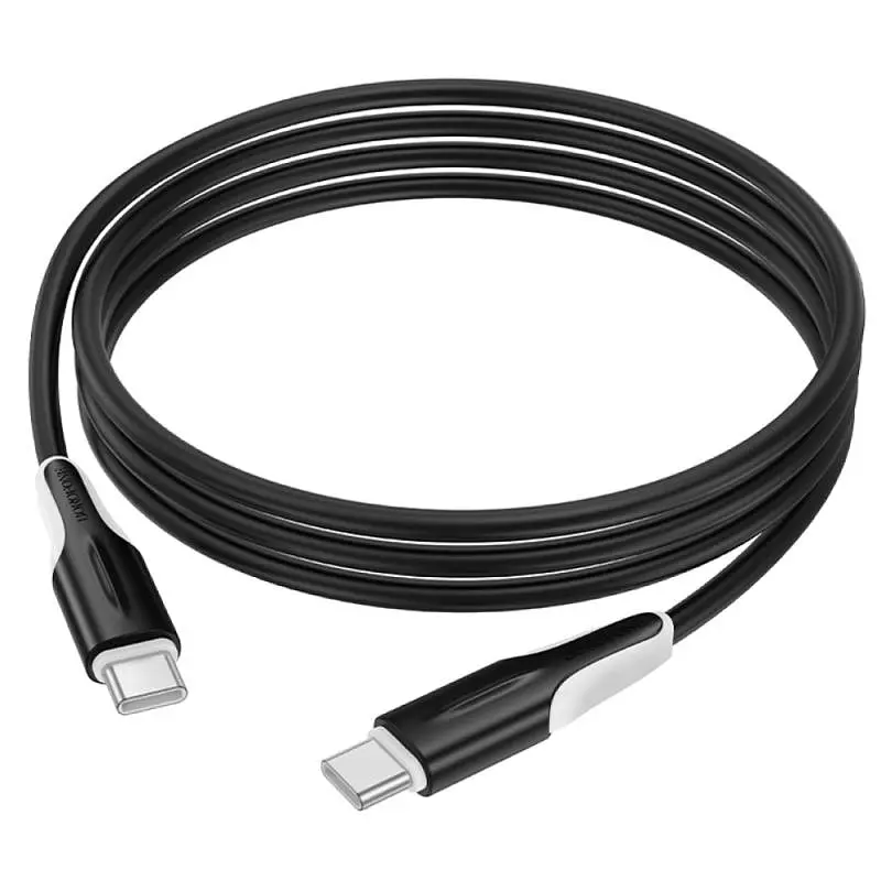 Дата кабель Borofone BX119 New Type-C to Type-C 60W (1m) Black - фото 4