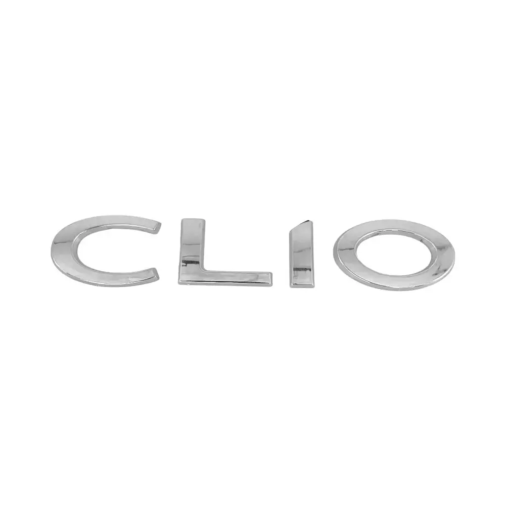Емблема напис CLIO (напис ВИСОКИЙ) Хром 192х32 мм на скотчі ПХ 172.93 - фото 2