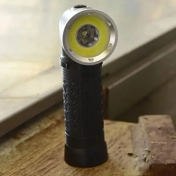 Ручний ліхтар BL-1822-T6+COB (білий + червоний) + магніт + ЗУ220/12В + 18650 (3хААА) + 4 режими - фото 6
