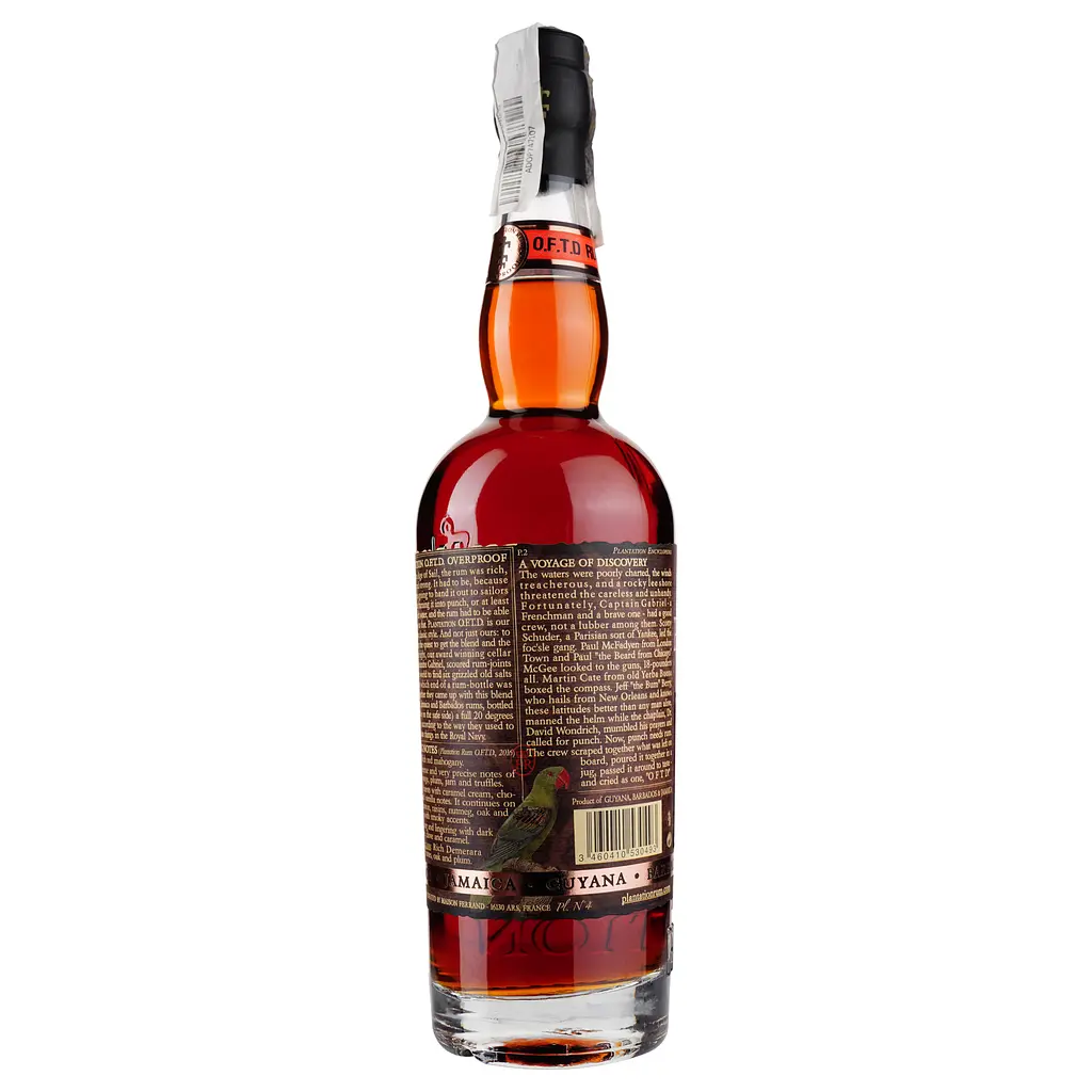 Ром Plantation Overproof, 69%, 0,7 л - фото 2