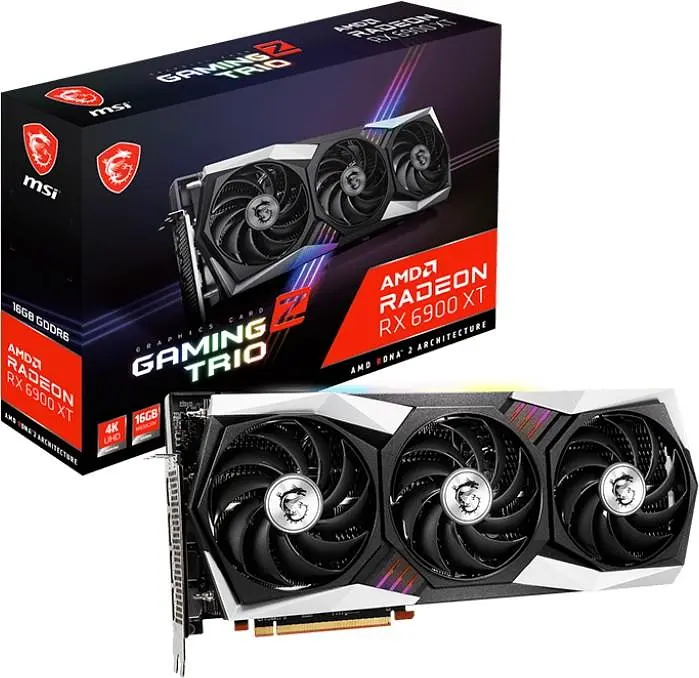 Відеокарта MSI AMD Radeon RX 6900 XT 16Gb Gaming Z Trio (Radeon RX 6900 XT GAMING Z TRIO 16G) (GDDR6, 256 bit, PCI-E v4.0) Б/в - фото 2