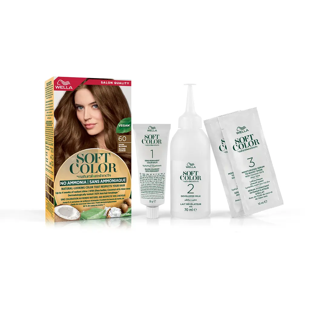 Краска для волос Wella Soft Color тон 60 Темный блонд (3614228865814) - фото 5