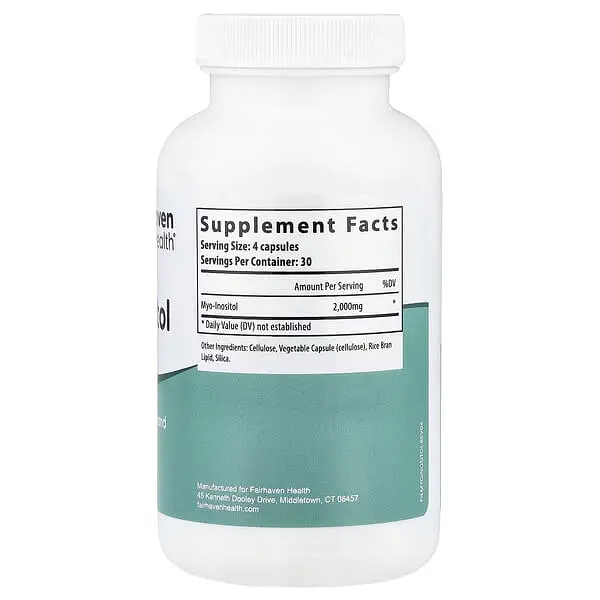 Інозитол (B-8) Myo-Inositol 120 капсул Fairhaven Health vit0005894 - фото 2