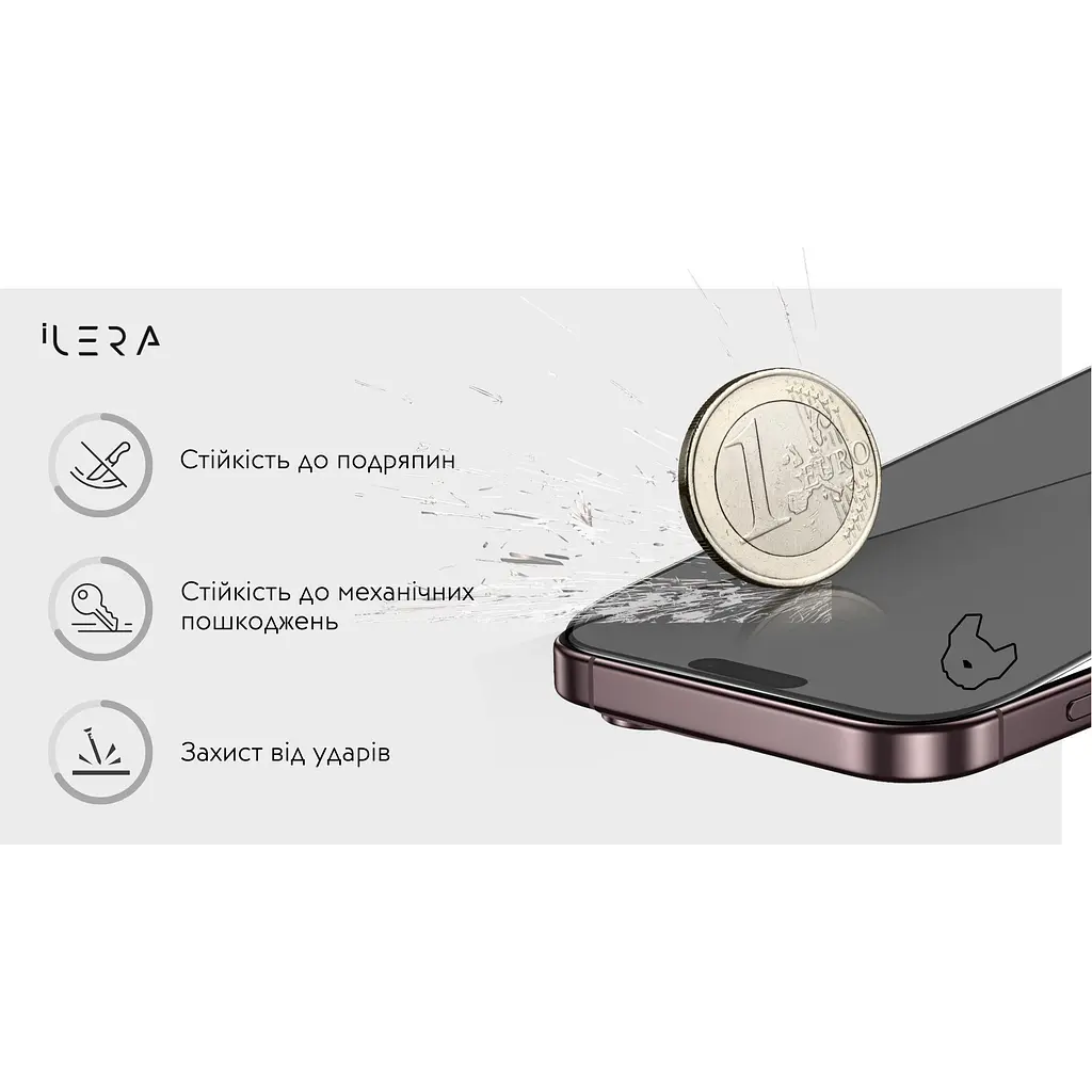 Захисне скло iLera DeLuxe Incognito для Apple iPhone Air (ILInDL17Air) [144431] - фото 5