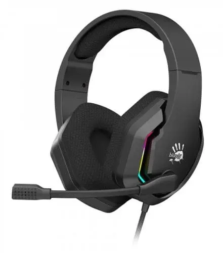 Навушники Bloody G260p Black ігрові, мікрофон, підсвічування 7 кольорів, 3.5 jack, USB, 2м