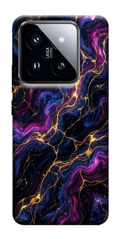 TPU чохол Demsky Purple space marble для Xiaomi 14 Pro