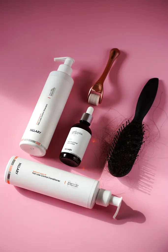 Набір проти випадіння волосся + Мезороллер для шкіри голови Hillary - фото 2