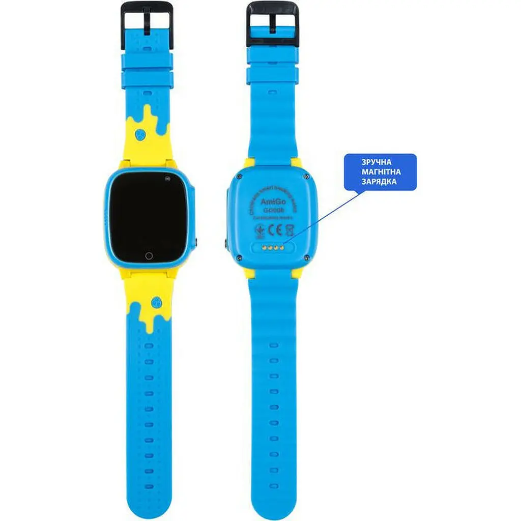 Детские умные часы AmiGo GO008 GLORY GPS WIFI голубые - фото 3