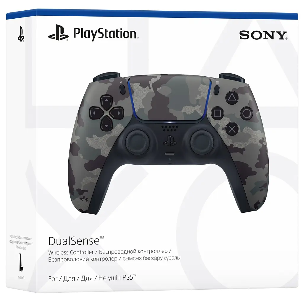 Геймпад Sony Playstation DualSense Bluetooth PS5 Grey Camo (1000050561) - фото 5