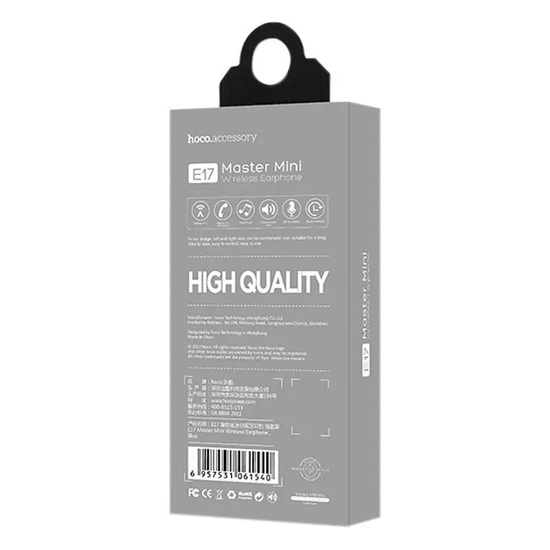 Bluetooth гарнитура ORIG Hoco E17 Grey - фото 4