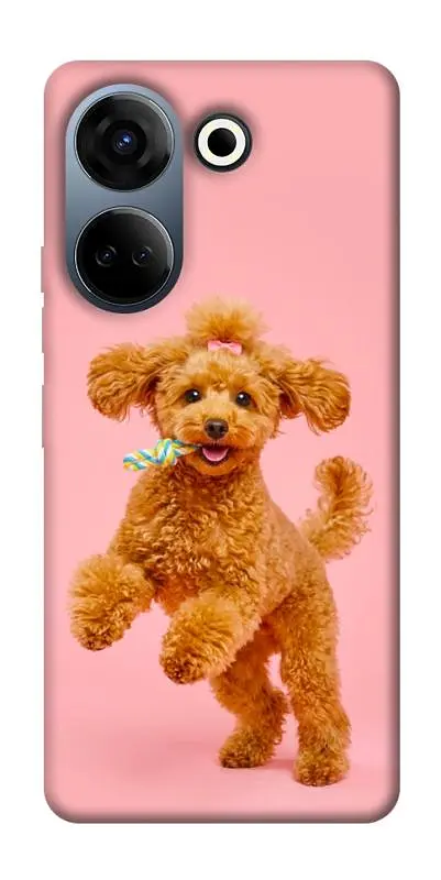 TPU чохол Demsky Happy poodle для TECNO Camon 20 Pro (CK7n)