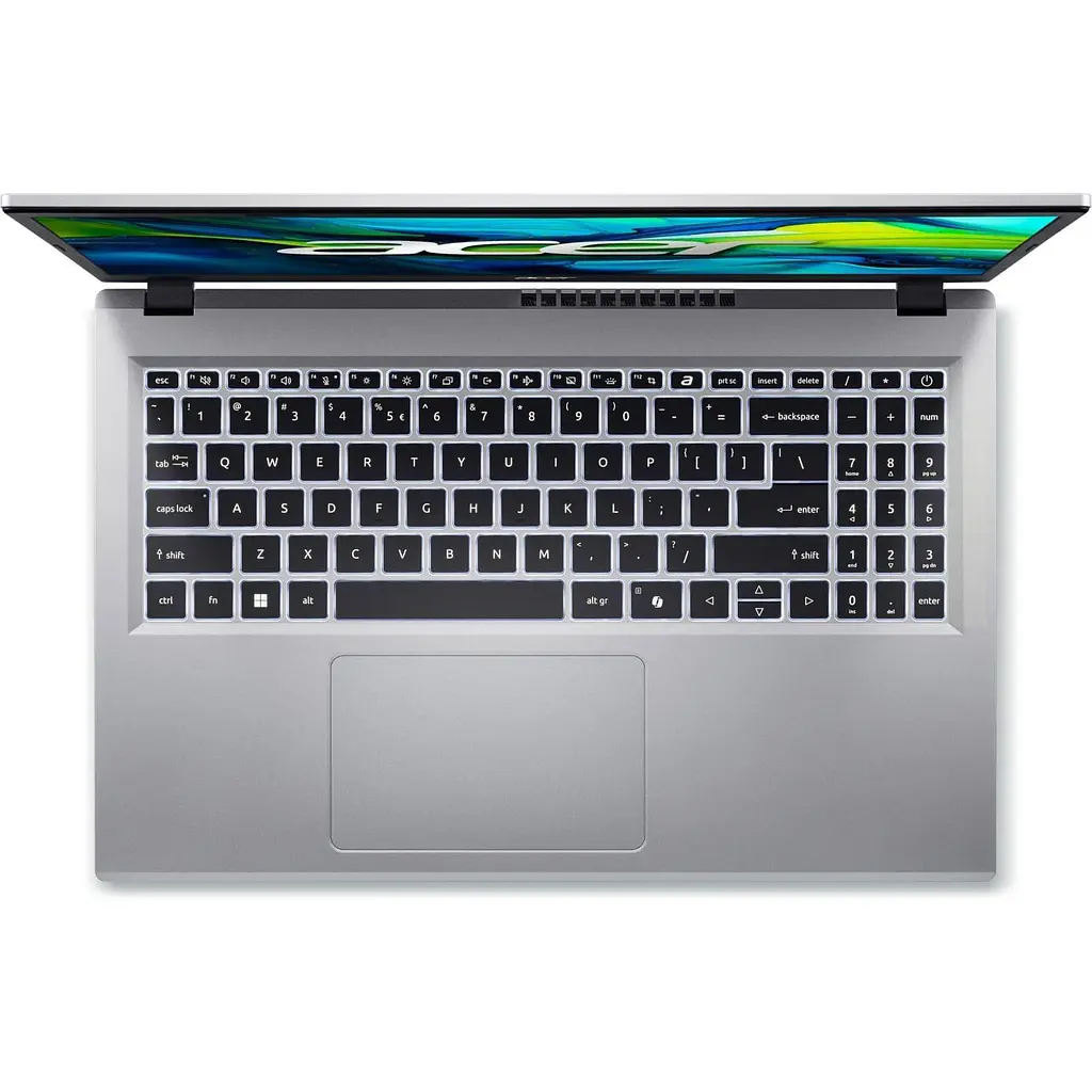 Ноутбук Acer 15 Aspire Go AG15-32P 15.6" FHD IPS, Intel C N150, 8GB, F512GB, UMA, Lin, сриблястий (NX.J8XEU.003) - фото 4