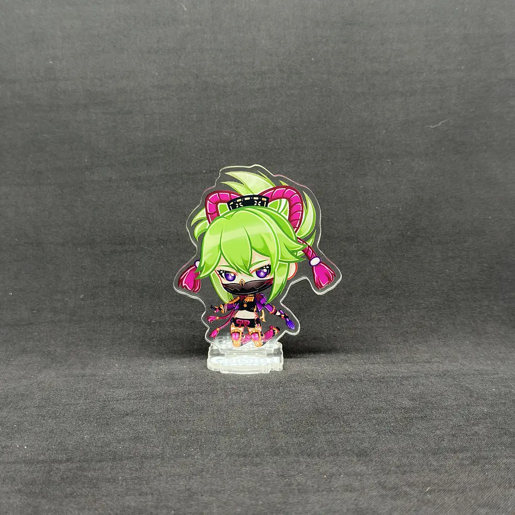 Акрилова колекційна фігурка Геншин Імпакт - Genshin Impact Chibi Кукі Сінобу 10 см - фото 2