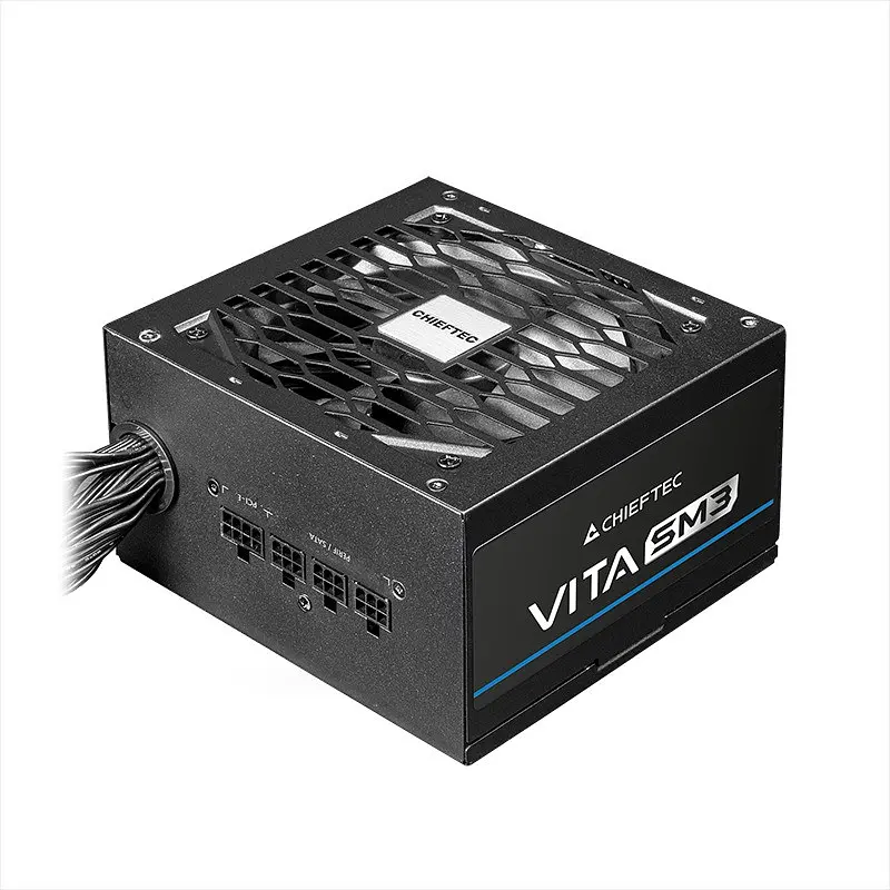 Блок живлення 750 Вт, Chieftec VITA SM3, чорний, напівмодульний, 80+ Bronze, 120 мм, 3xMolex/6xSATA/1x16-pin/4x6+2-pin/