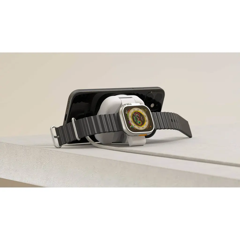 Бездротовий зарядний пристрій Zens MagSafe + Watch Travel Charger White (ZEDC24W/00) - фото 8