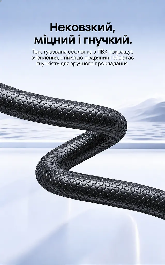 Мережевий патч-корд Ethernet Cat6A UTP на витій парі Vention 15 м 2 штекери RJ45 8P8C передавання даних до 10 Гбіт/с текстурована нековзка ПВХ-оболонка хрестоподібний розділювач витих пар позолочені контакти штекерів чорний кабель із напівпрозорими синіми корпусами штекерів (ISCBN) - фото 6