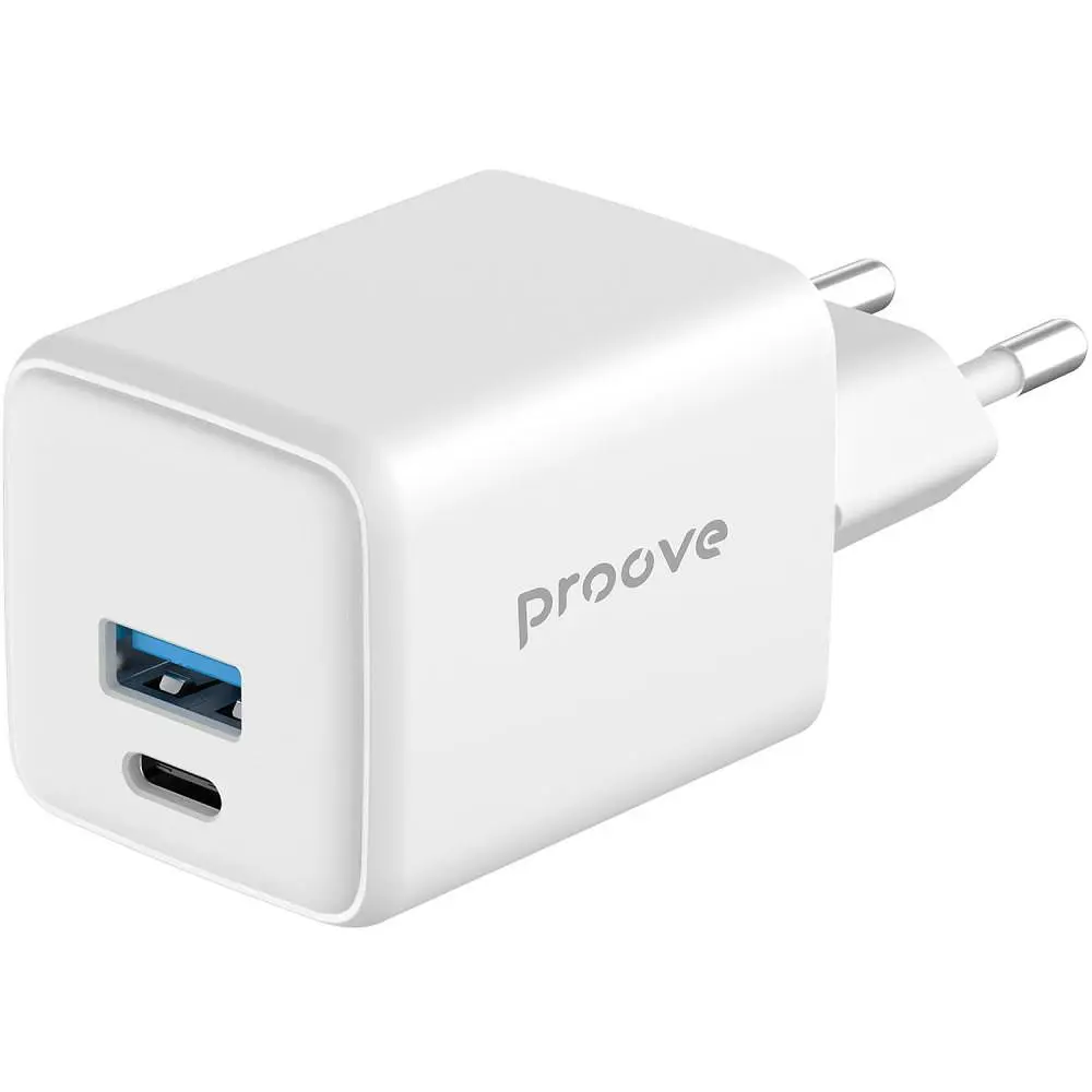 Зарядний пристрій Proove Pocket GaN Plus 25W (Type-C + USB) white (WCPG25111202) - фото 4