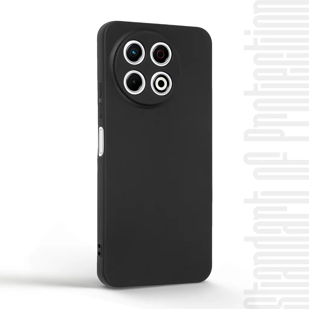 Чехол-накладка для смартфона TECNO Spark 30 Pro 4G (KL7) противоударный, силиконовый, термополиуретановый (ТПУ), с защитой камеры и корпуса, черный, защита всего корпуса, ArmorStandart (ARM83317) - фото 2