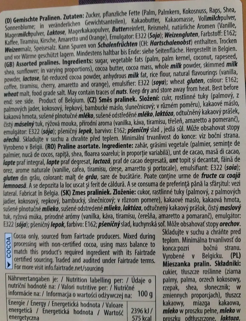 Цукерки праліне Maitre Truffout Асорті бельгійські 200 г - фото 2
