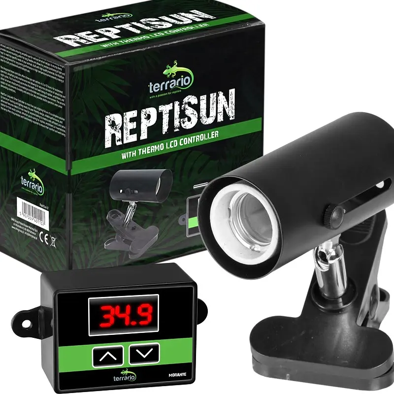 Світильник з затискної ручкою і термостатом ReptiSun Temperature Control 200W - фото 2