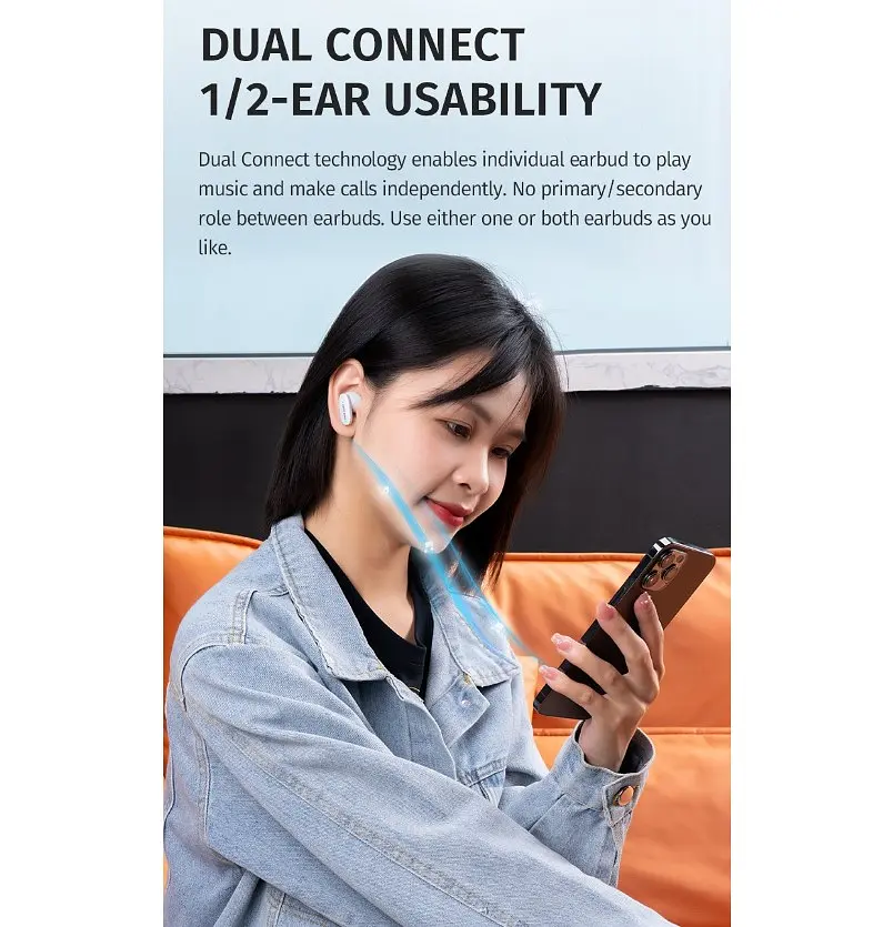 Бездротові навушники Bluetooth Takstar Liberty Gamer LE-100W True Wireless Earbuds - фото 7