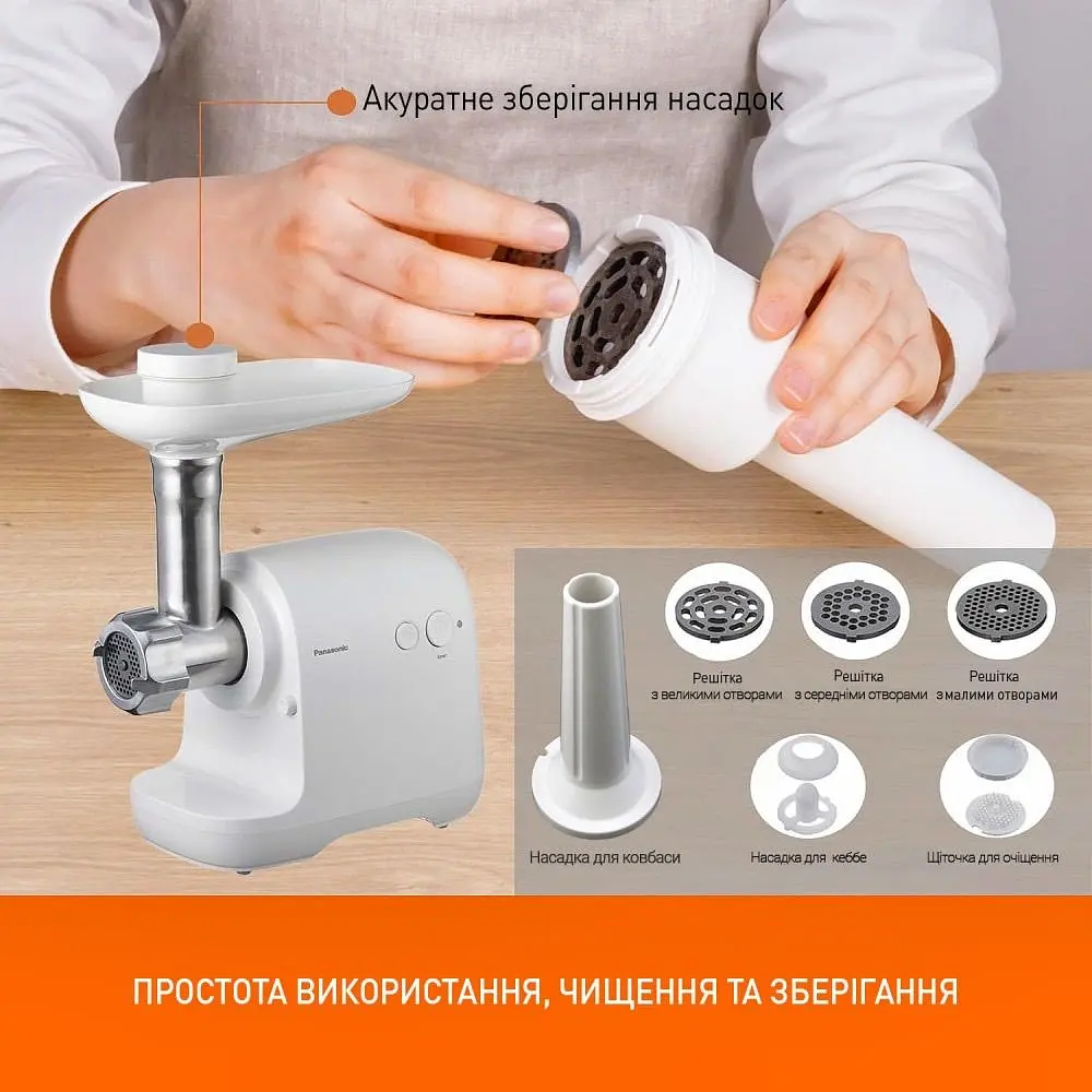М'ясорубка Panasonic MK-GX1700WTQA - фото 10