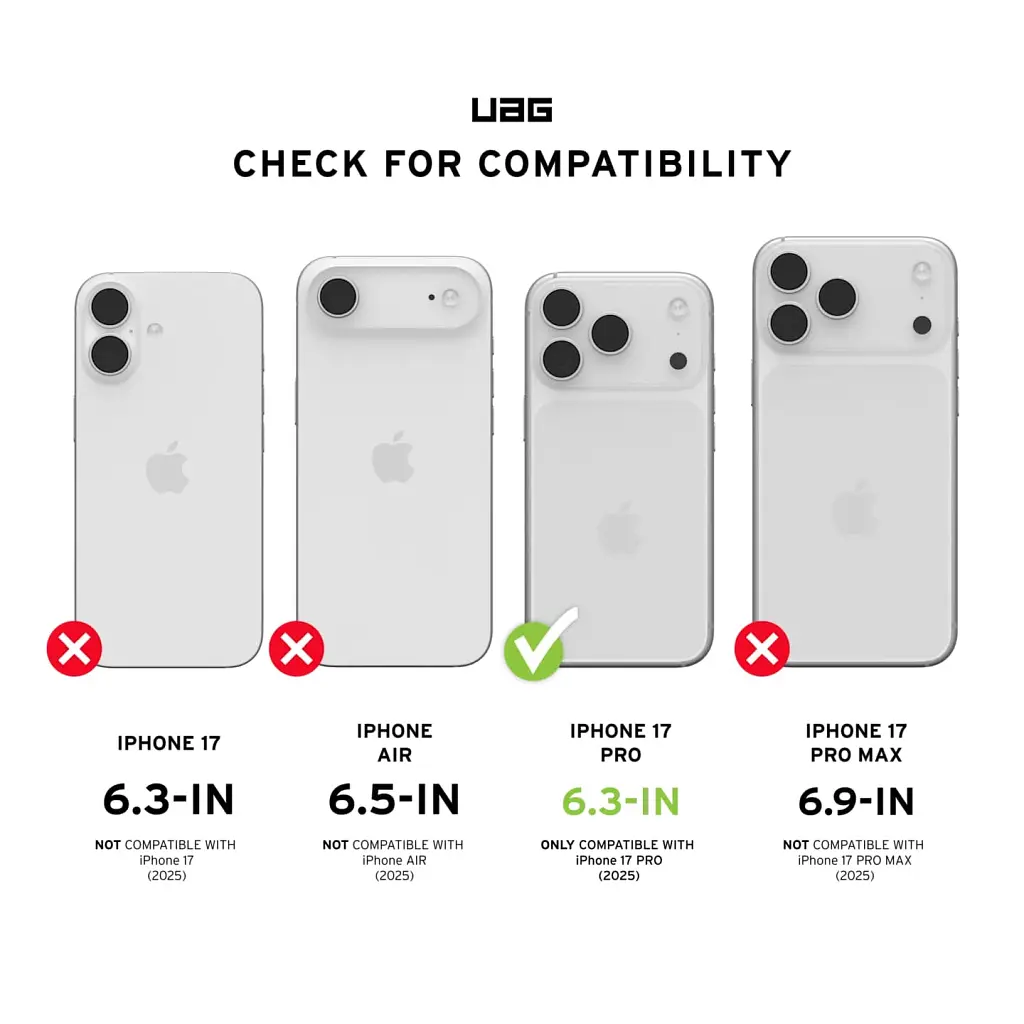 Стекло защитное UAG iPhone 17 Pro Transparent (14438311VNA) - фото 8