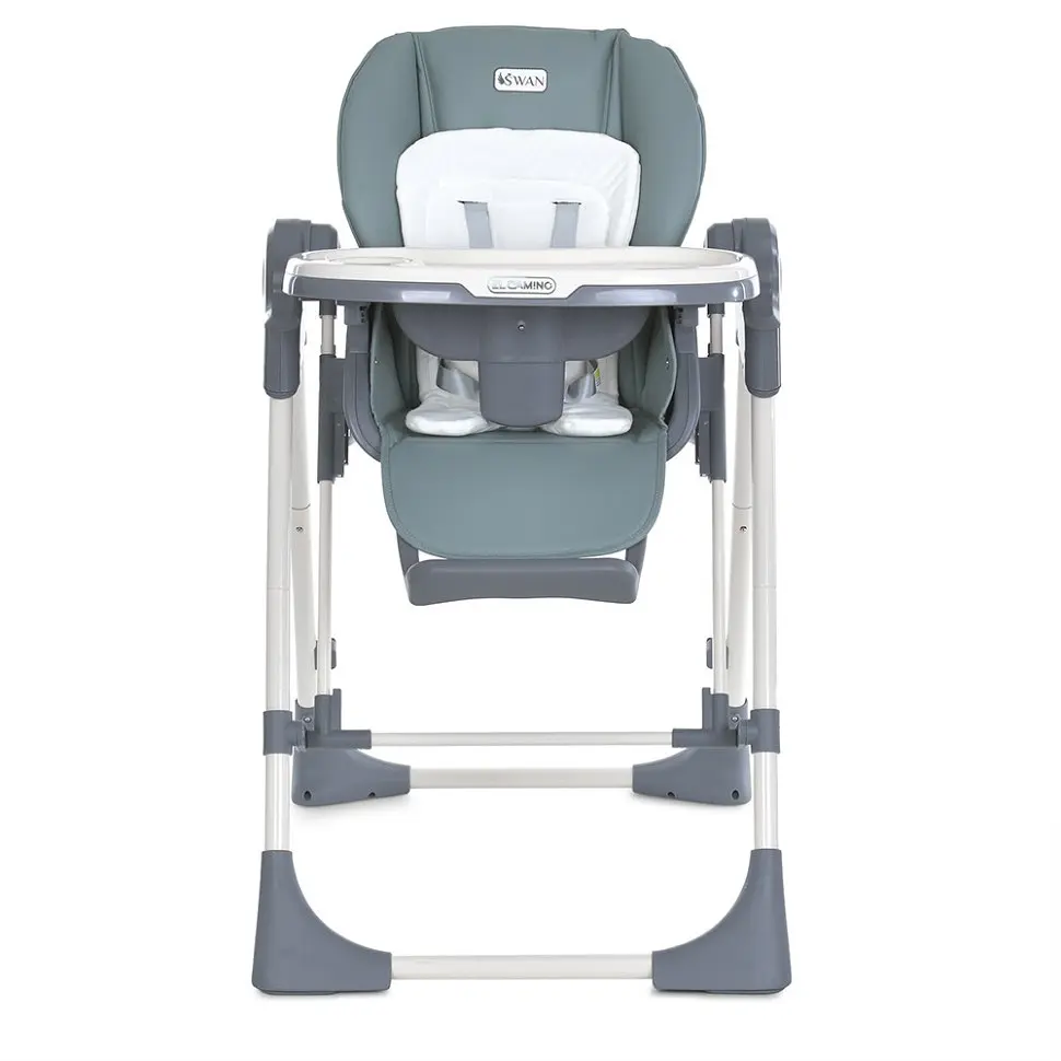 Стульчик-качалка для кормления El Camino SWAN ME 1087-G Pale Green - фото 7