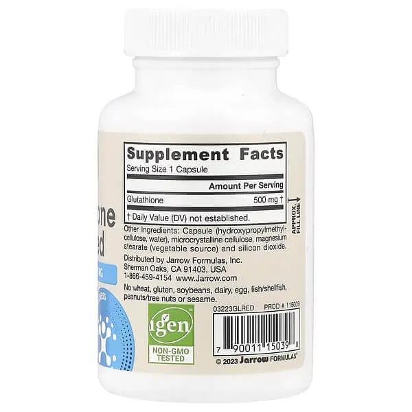 Глутатіон Glutathione Reduced 500 mg 60 Caps Jarrow Formulas vit0006135 - фото 2