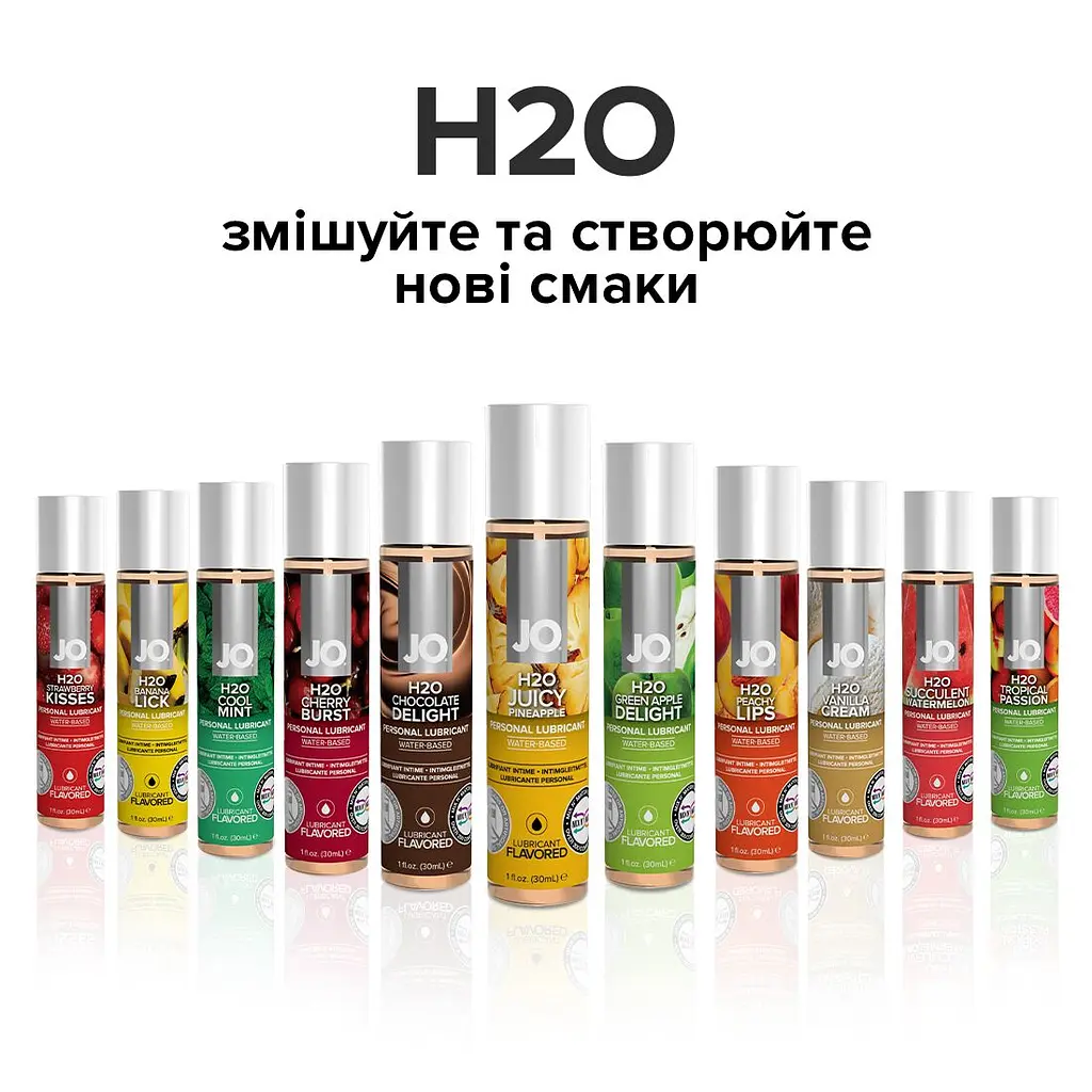 Змазка на водній основі JO H2O — Juicy Pineapple (30 мл) без цукру, рослинний гліцерин - фото 5