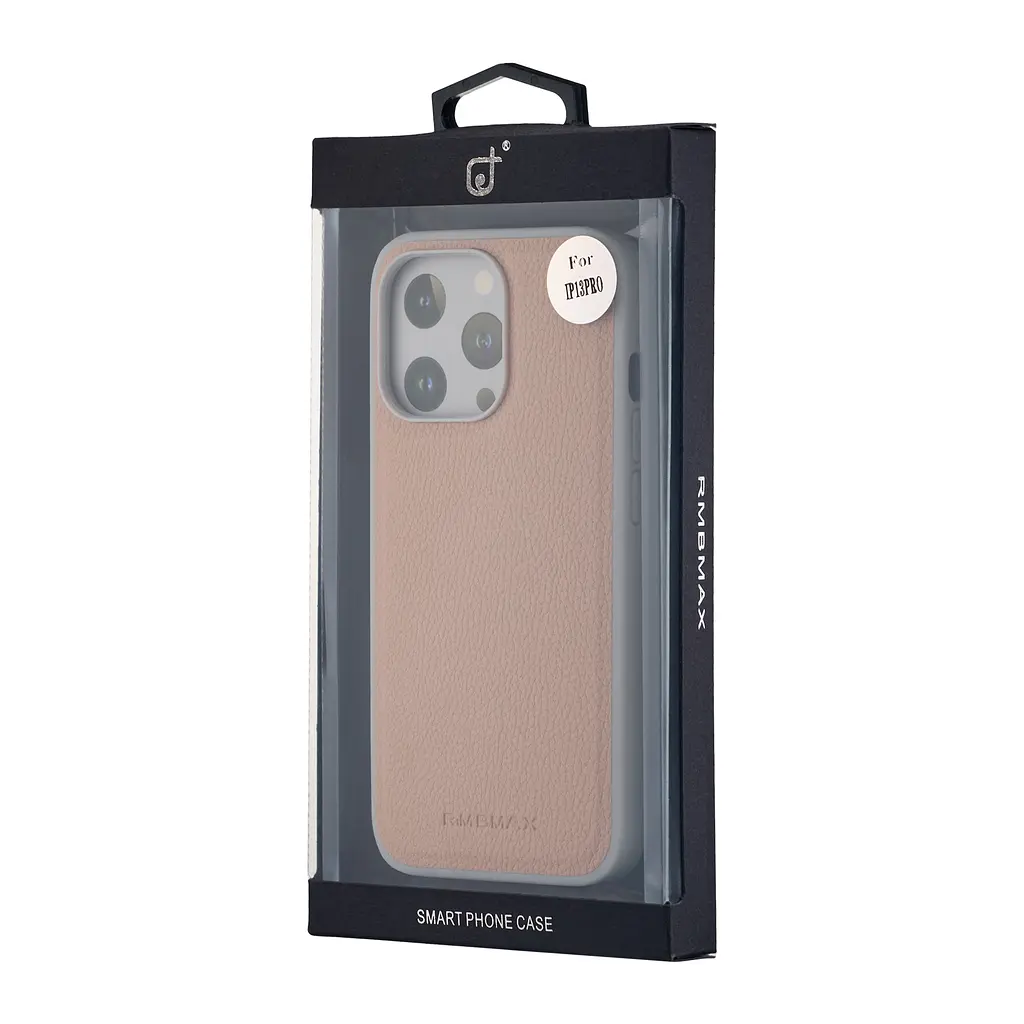 Чохол Jinduka Leather Case with MagSafe iPhone 13 Pro Beige - фото 2