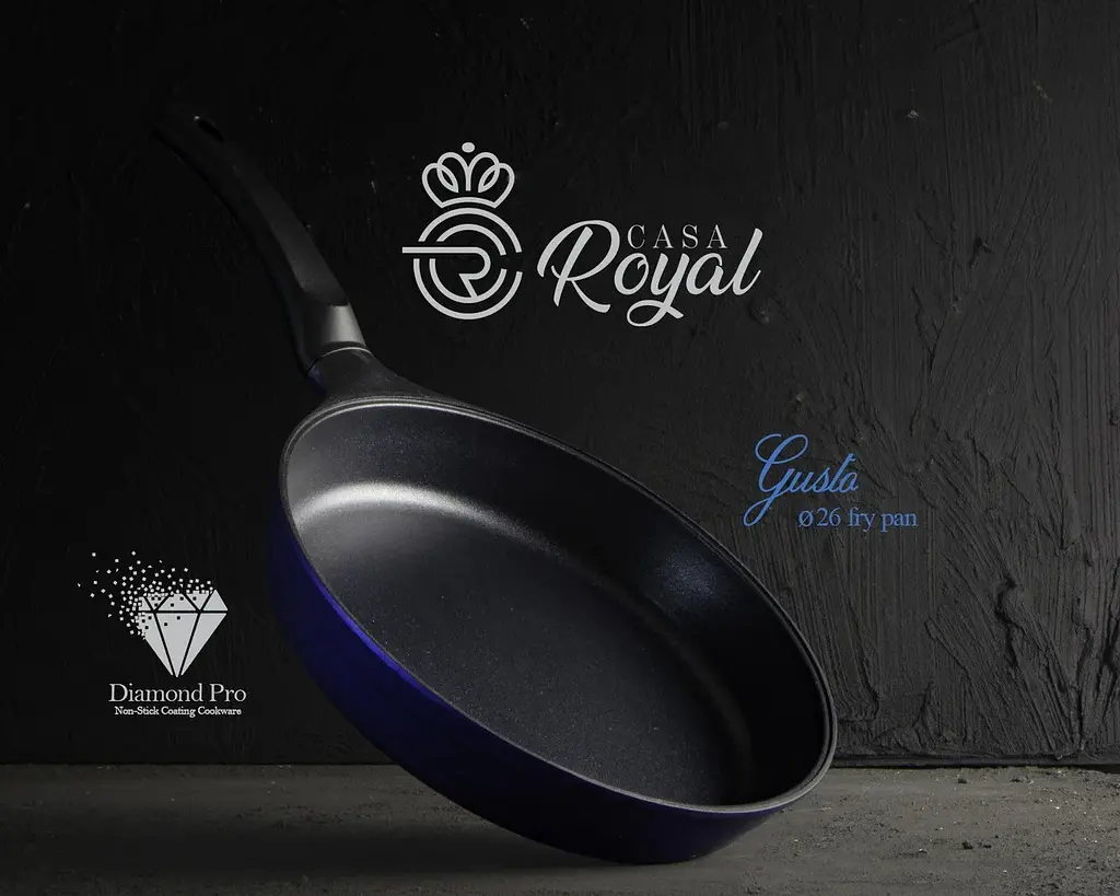 Сковорода Casa Royal D-UKR 20410 "Gusto" 26 см Blue - фото 2