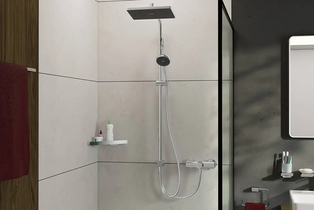 Душова система Hansgrohe Activera Q 290x180 1jet EcoSmart Reno chrome 28757000 - фото 2