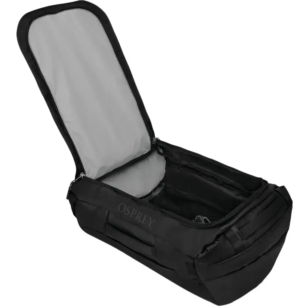 Сумка рюкзак Osprey Transporter Duffel 65 raven black/black - фото 3