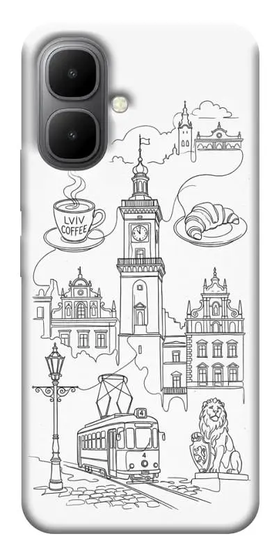 TPU чохол Demsky Lviv spirit для Infinix Smart 10