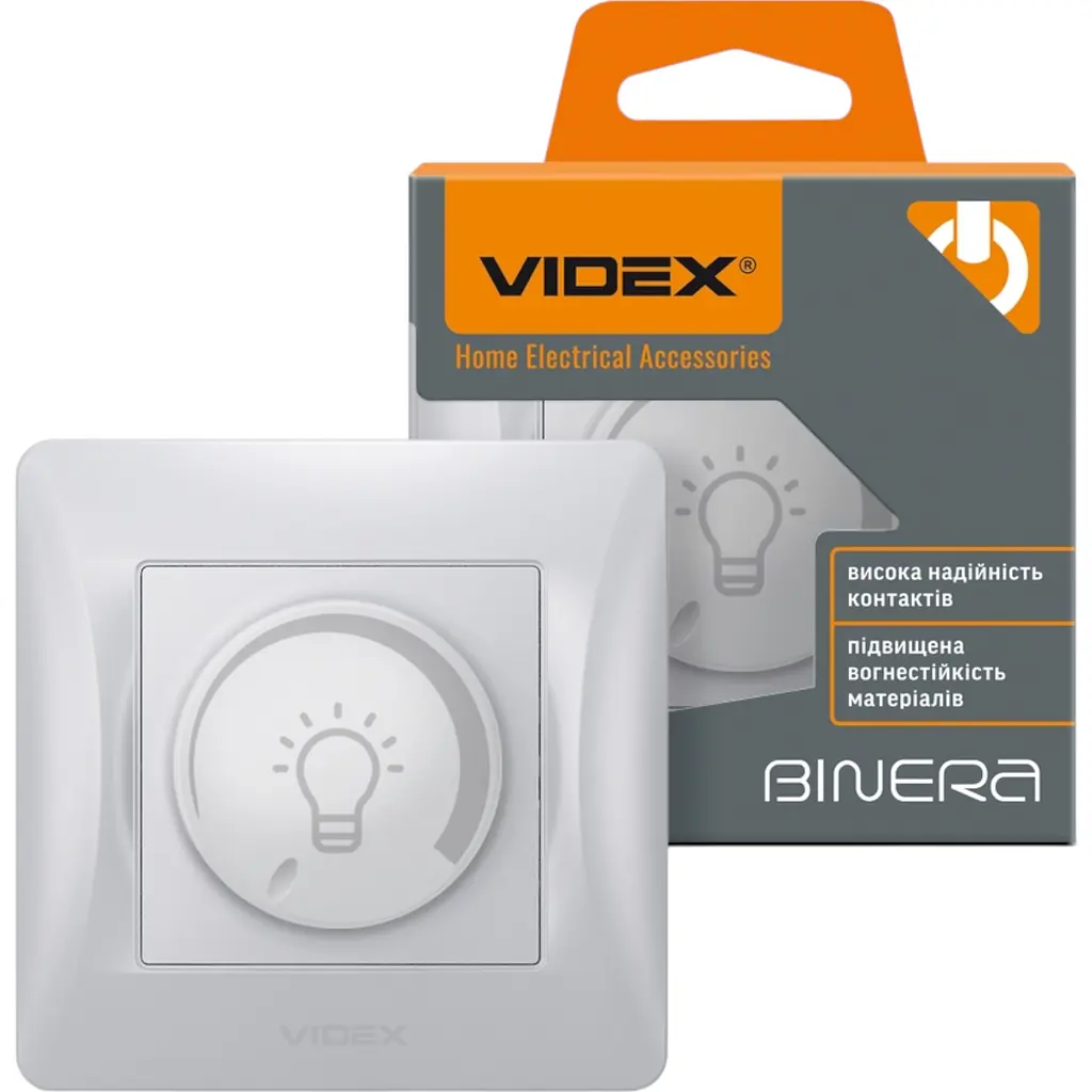 Димер Videx Binera срібний шовк LED 200 Вт 1 шт. - фото 4
