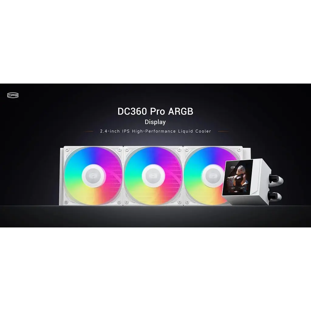 СВО PcCooler PсCOOLER DC360 PRO ARGB Display White (DC360Pro-WHAWXY-GL) - фото 12