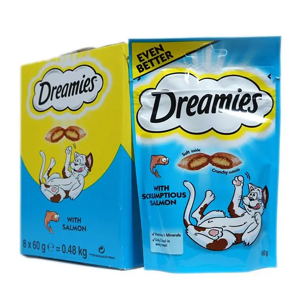 Ласощі для котів Dreamies Cat подушечки з лососем 60 г 037962 - фото 4
