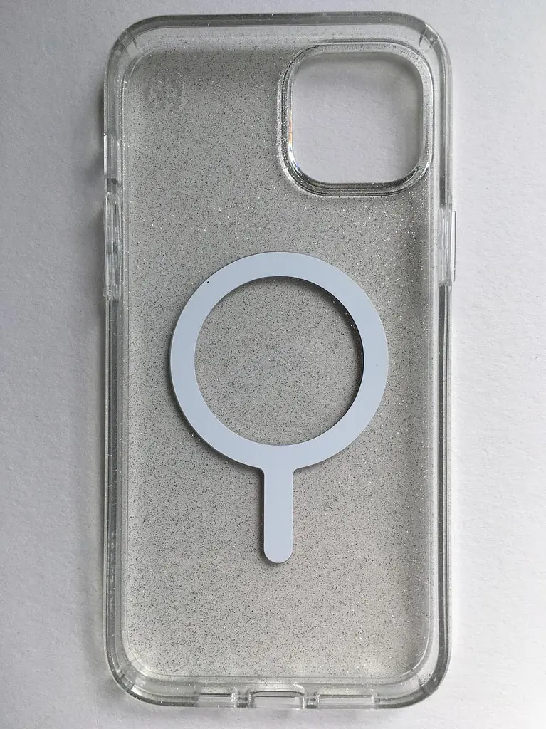 Чохол прозорий протиударний із блискітками Speck Presidio Clear Glitter MagSafe 150121-9221 для iPhone 14 Plus/15 Plus (6.7") - фото 7