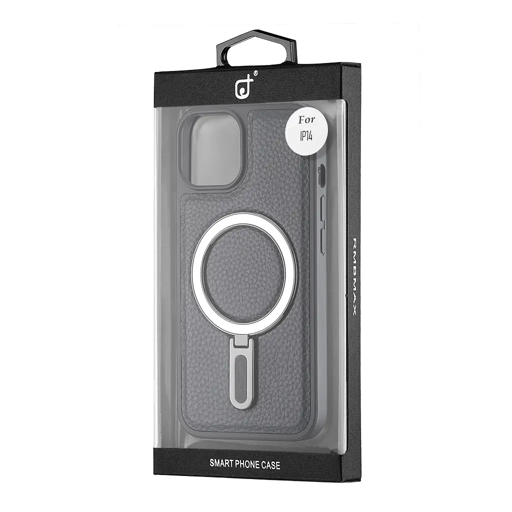 Чохол Jinduka Leather Ringo iPhone 14 Black - фото 2