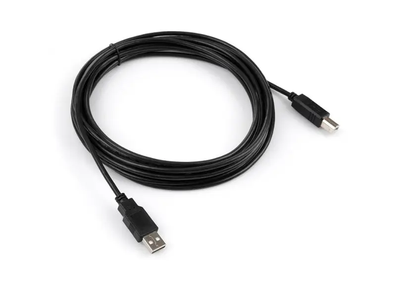 Кабель Vinga USB 2.0 AM/BM Black 5m (VCPUSBAMBM5BK) - фото 3