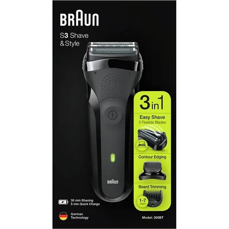 Бритва Braun Series 3 300BT Black/Black - фото 3