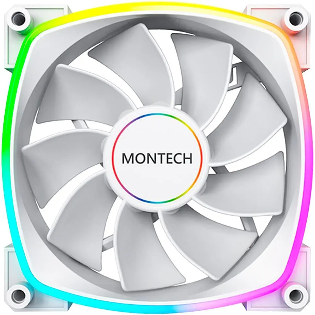 Вентилятор MONTECH 140MM RX140 Reverse PWM WHITE (RX140 PWM WHITE) - фото 2