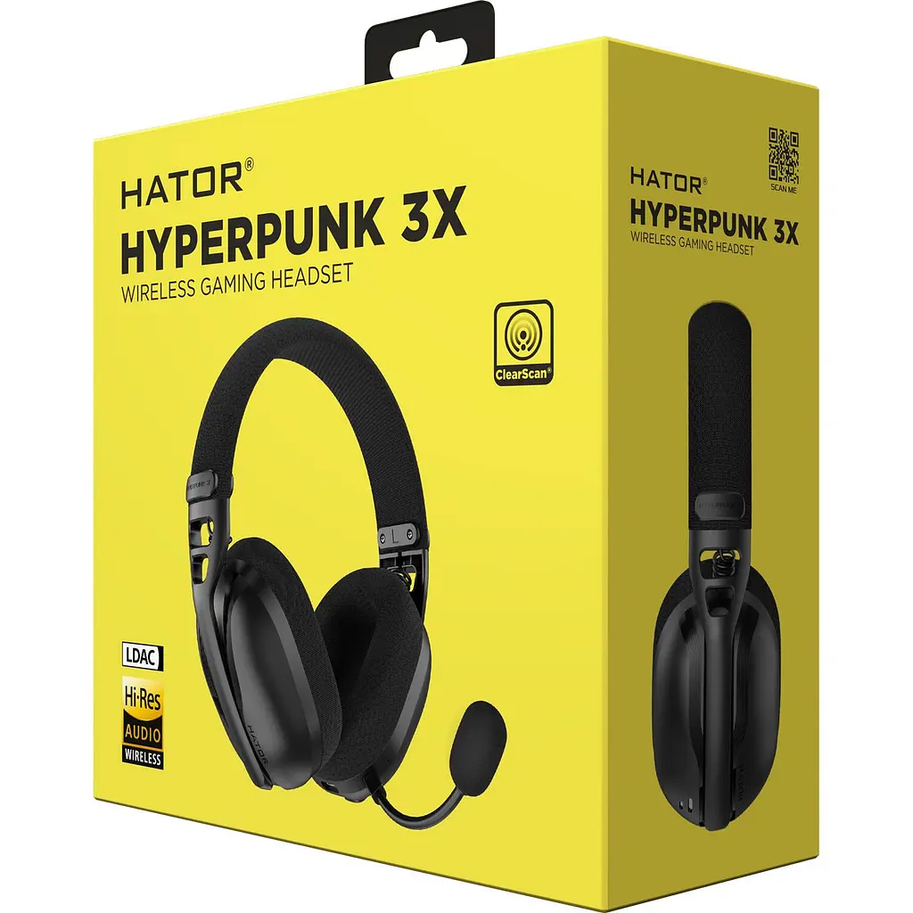 Ігрові навушники Hator Hyperpunk 3X Wireless Black (ESH14) [153872] - фото 6