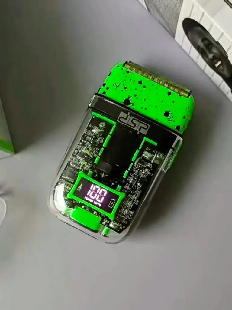 Электробритва шейвер DSP 6012 с дисплеем и триммером (сеточное, сухое/влажное бритье) - фото 4